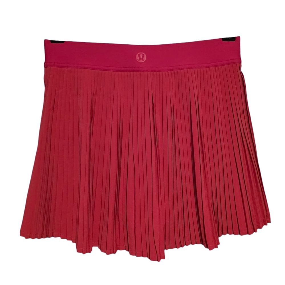 lululemon Varsity High-Rise Pleated Tennis Skirt Glaze Pink Size 4 - Picture 2 of 5